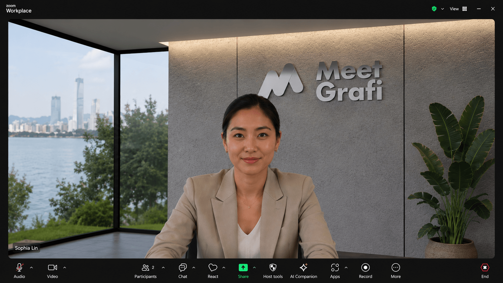 Sophia Lin on Zoom